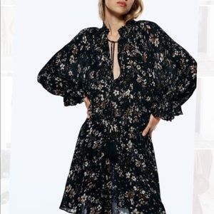 Zara Floral Print Mini Dress